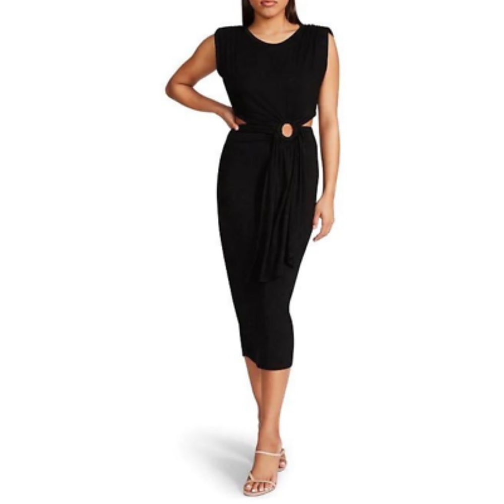 BB Dakota by Steve Madden Peek My Interest Cutout Midi Dress - Size M